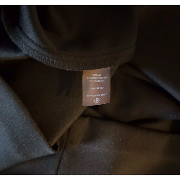 Tommy Hilfiger Scuba Crew Neck Flutter Ruffle Cap Sleeve Dress Black Size 10 - Picture 11 of 11